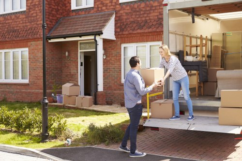 Office relocation delivery and setup at a new workspace