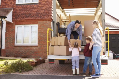 Local moving van service in Merton handling household items