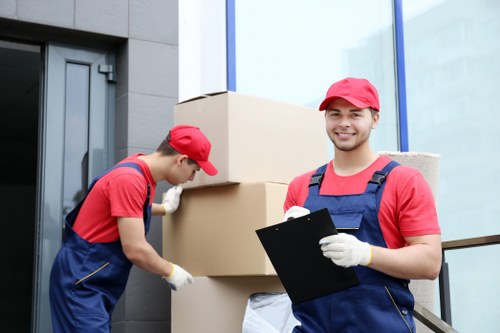 Removal team preparing a home move in Merton