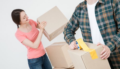 Removal team helping with a home move in Merton