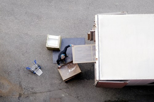 Local removal van ready for a move in a Merton residential street
