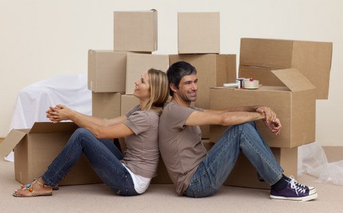 Careful packing and handling of household items for a Merton move