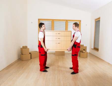 Moving boxes and furniture for a home removal in South West London